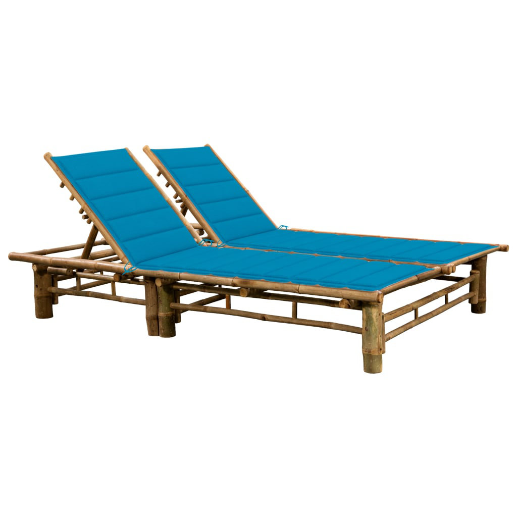 Bayou Breeze Currin Breeze 2 Person Sun Lounger With Cushions Bamboo bayou-breeze-currin-breeze-2-person-sun-lounger-with-cushions-bamboo