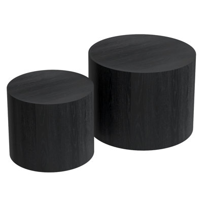 19.7" Round Nesting Coffee Table Set