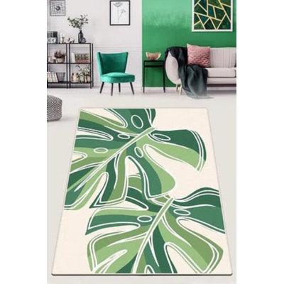 Premium 100% Polyester Area Rug, 39.4 x 62.9 Inches | Antibacterial & Non-Slip Underside, 0.4 in Pile Height | Machine Washable, Perfect for Living Room or Bedroom | Soft, Durable, Easy Care Design