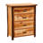Fireside Lodge Hickory Log Four Drawer Chest - Cinnamon - Premium Line-1467491965