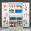 Armoire à outils rectangulaire argentée 47,2 W