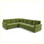 Canapé-lit en chenille convertible vert
