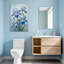 Saint-Valentin, fleurs d'iris bleu sur toile-597972773