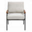 Fauteuil d'appoint rembourré avec structure en métal-898280706