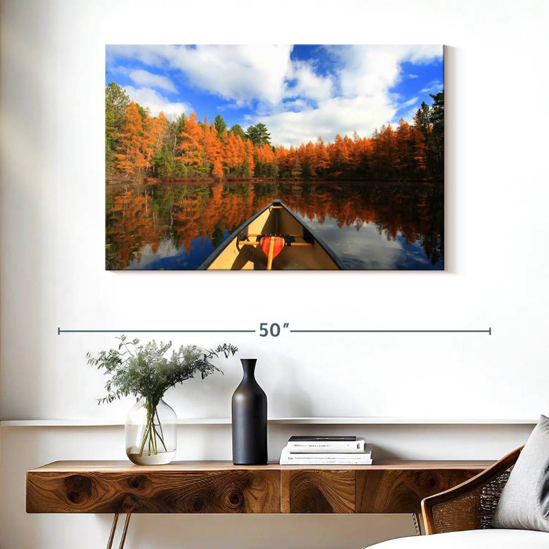 Senne Boating In Boulder Junction, 26" H x 39" W