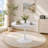 42.1"white COLOR TOP Tulip Table Mid-century Dining Table for 4-6 people With Round Mdf Table Top, Pedestal Dining Table, End Table Leisure Coffee Table-653350631