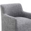 Chaise avec accoudoirs rembourrée avec roulettes Orya-1708436286
