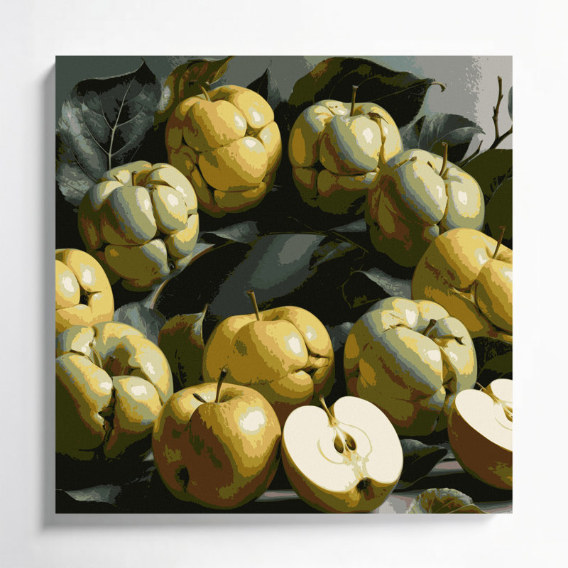 «Fruit Sugar Apple», art mural sur toile, H 12 po x l 12 po