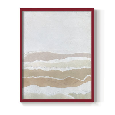 Collage Reflections I, reproduction encadrée - bois massif