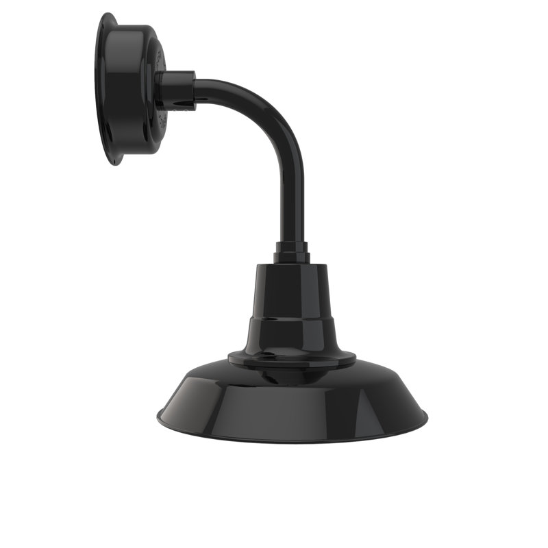 Paulina LED Barn Light, 22.25" H x 12" W x 17.78" D, Black
