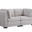 Causeuse en lin gris clair 70,5 po Kristin