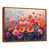Toile avec cadre flottant brun