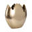 Ivy Bronx Aluminum Champagne Vase: 12-Inch Raw Edge Round Elegance, Transform Your Space With This Unique Decor Piece