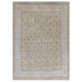 Ziegler Hand-Knotted High-Quality Gold and Beige Area Rug