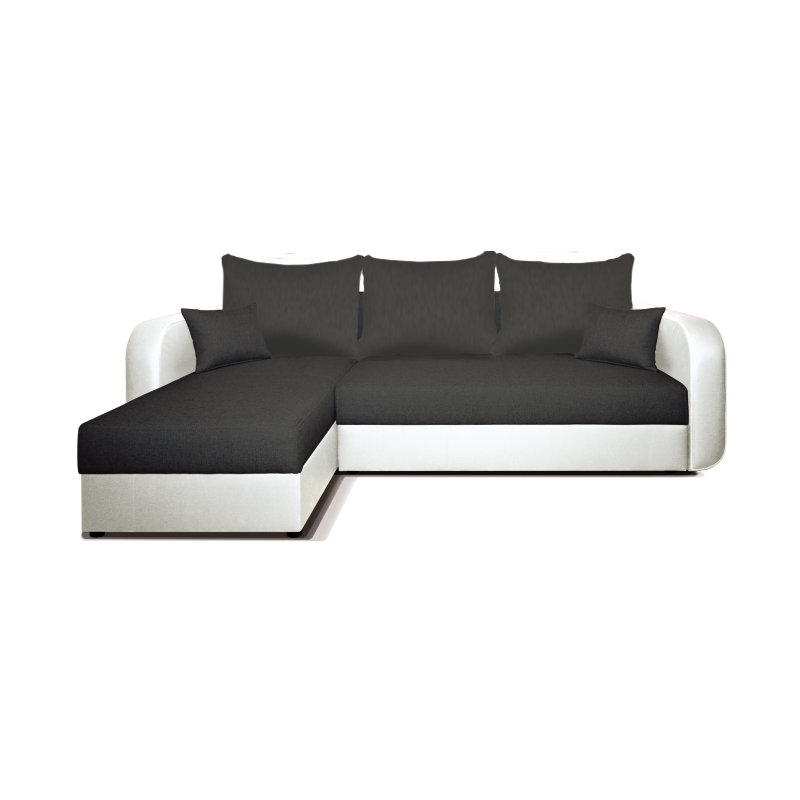 Mali 5 Seater Sofa Bed, White/Black