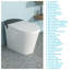 Toilette allongée pour bidet MONSFEST 1,28 gallons GPF