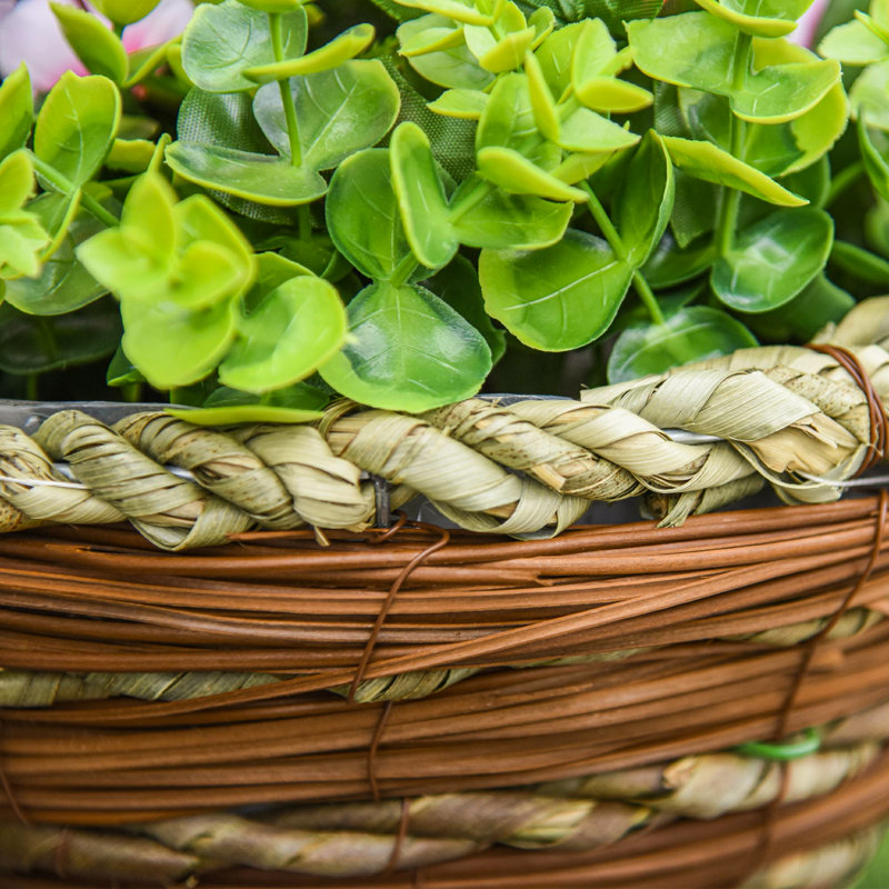 Lisianthus Hanging Basket Arrangement in Basket
