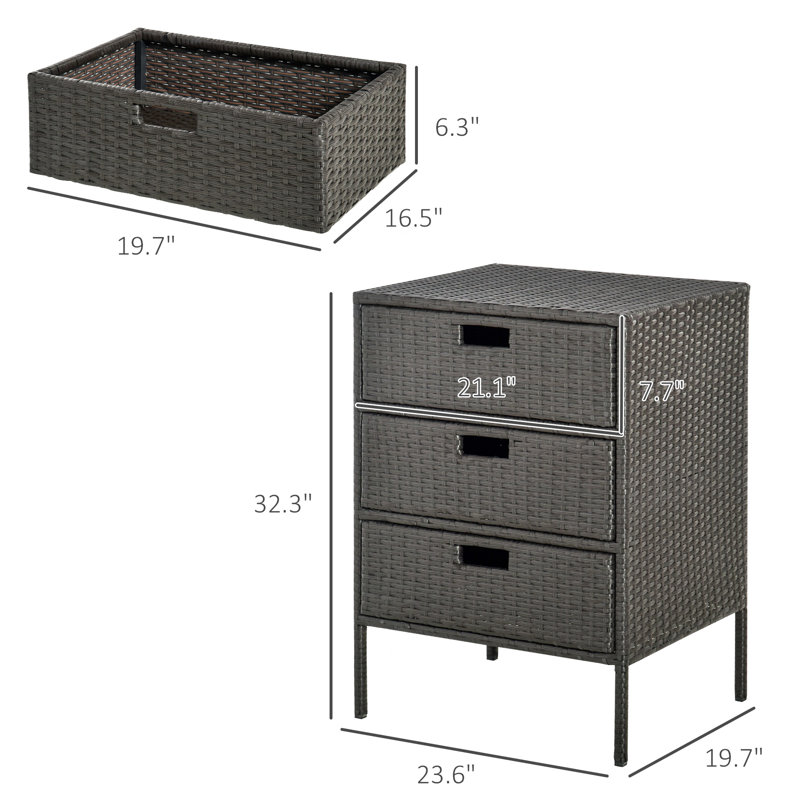 Armoire porte-serviettes de piscine extérieure brune