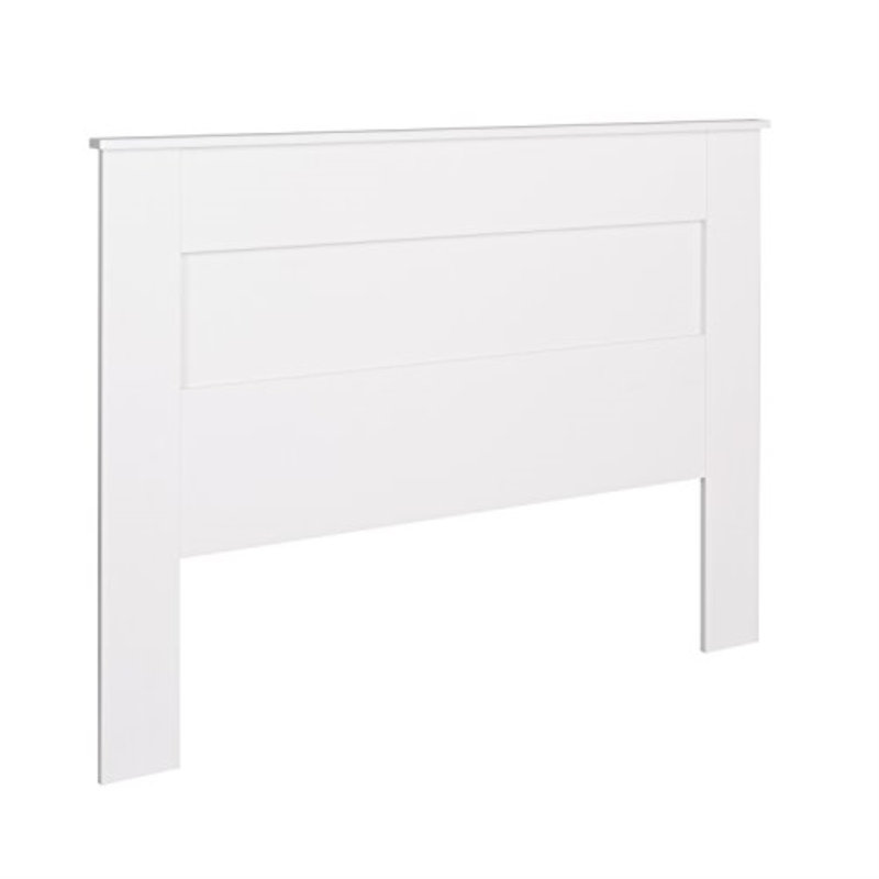 Xochitl Queen Headboard, Flat Wood Panel Headboard, 2.25" D x 64.5" W x 48" H, White, Queen, White