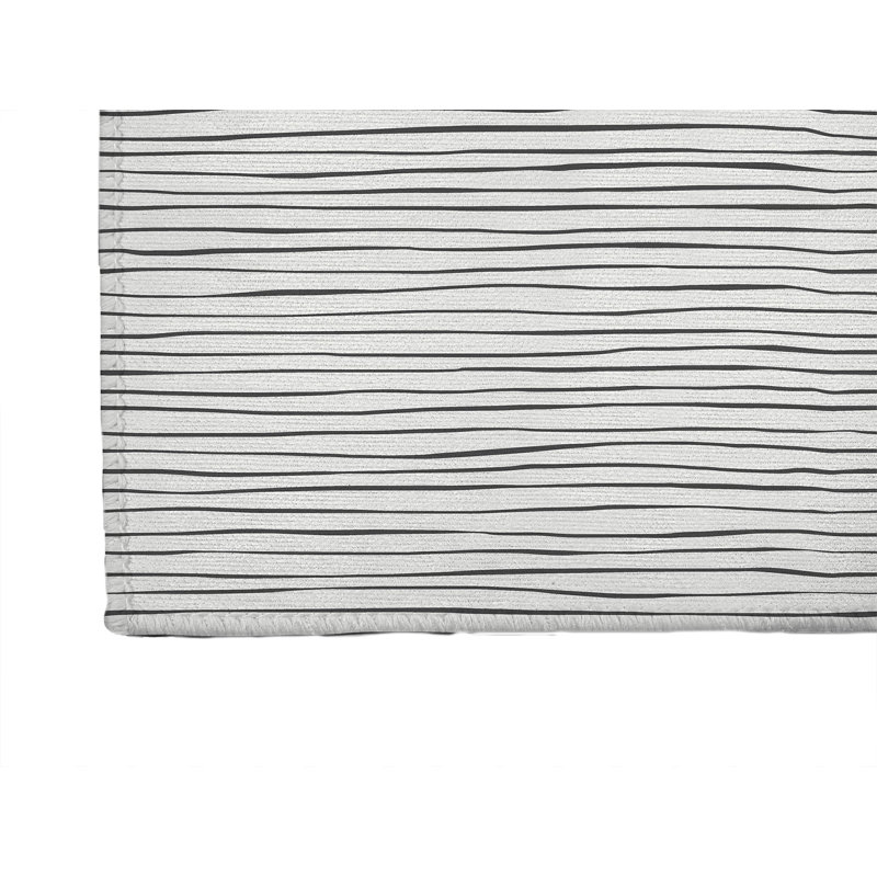 Tapis de bureau léger Ricky, L 7 pi x L 5 pi, Ivoire/gris anthracite
