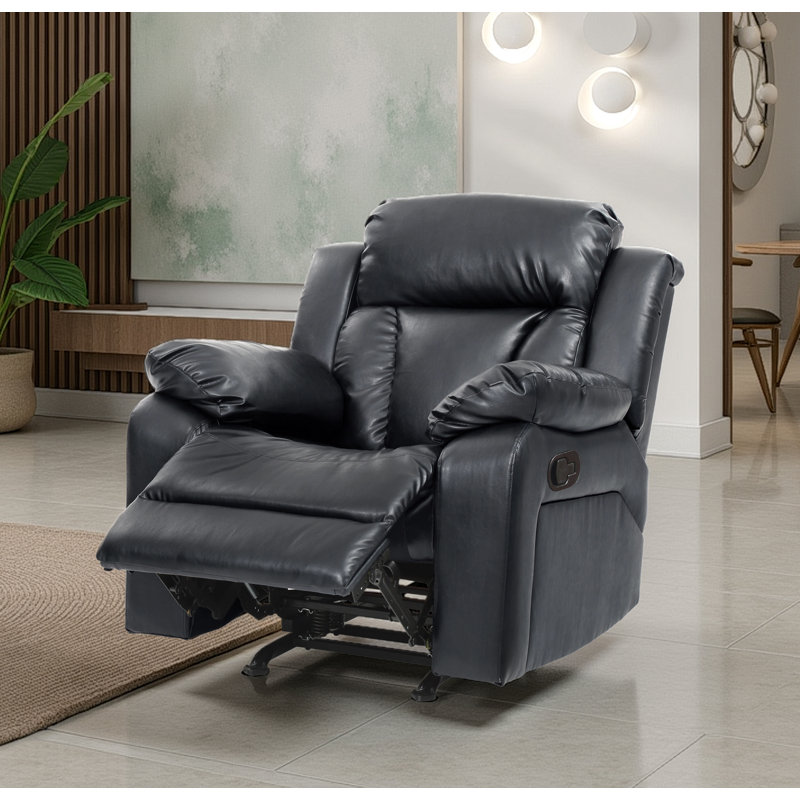 Fauteuil inclinable et berçant Novellara, Noir