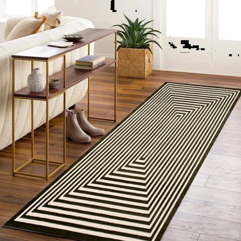 Geometric Area Rug, Rectangle 60 x 110 cm