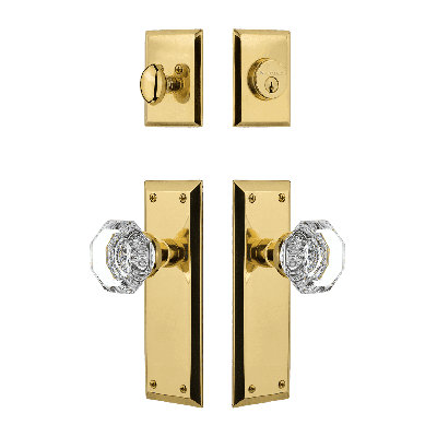 Nostalgic Warehouse New York Entry Set with Waldorf Crystal Knob