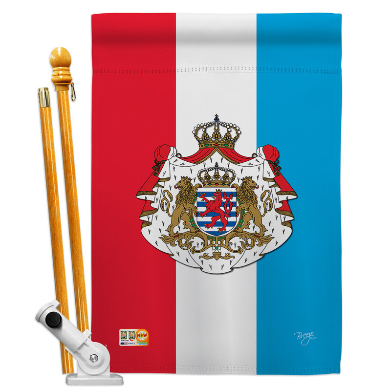 Ensemble de drapeau vertical décoratif à drapeau luxembourg de la nationalite flags