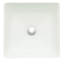 ANZZI 15.8'' White Glass Square Bathroom Sink