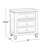 Wooden Nightstand With 2 Drawers, White