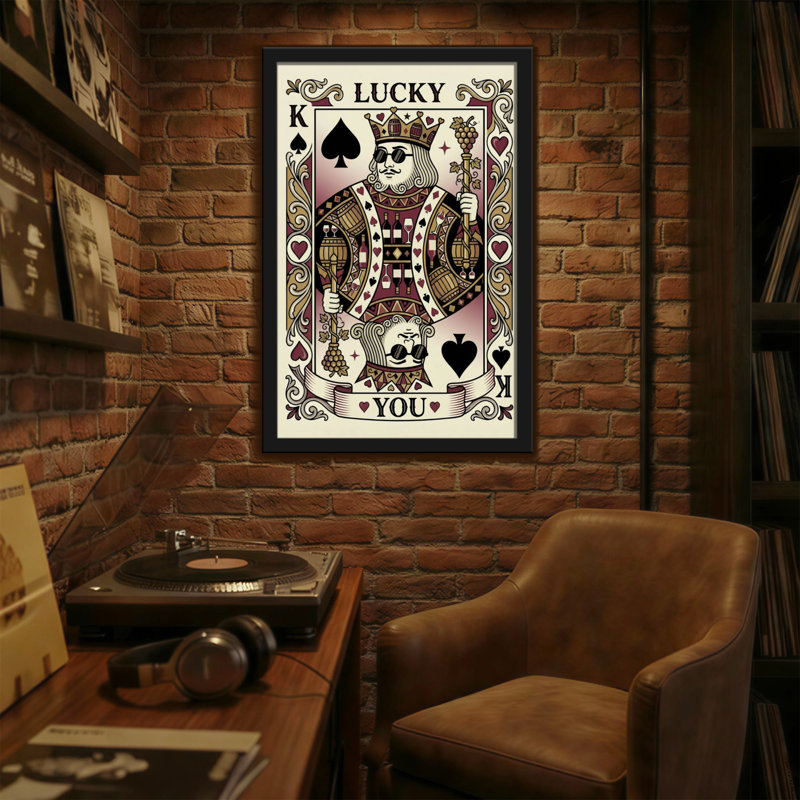 Fashion Lucky King, H 36 po x l 24 po