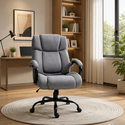 Fauteuil de direction moderne, robuste et pivotant, pour bureau.