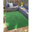 Green Hand-Knotted Wool Framed Field Geometric Modern Contemporary Carpet Rug