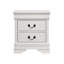 2-Drawer Nightstand With Bracket Feet, White