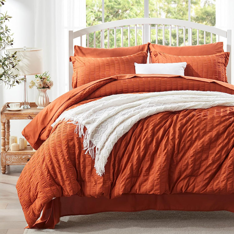 Orange Comforter Set Queen