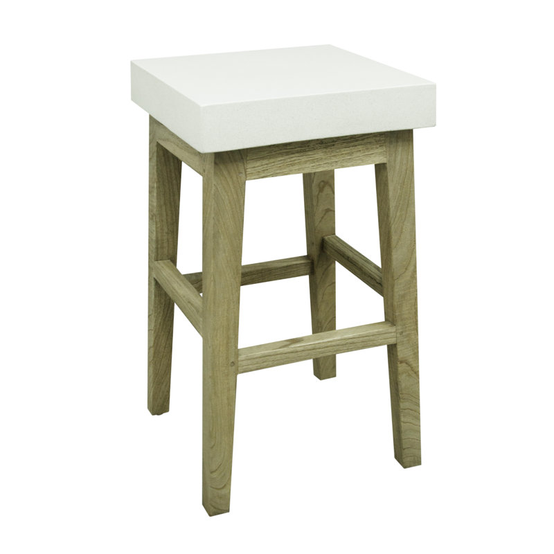 Crandell Polymer Concrete Accent Stool