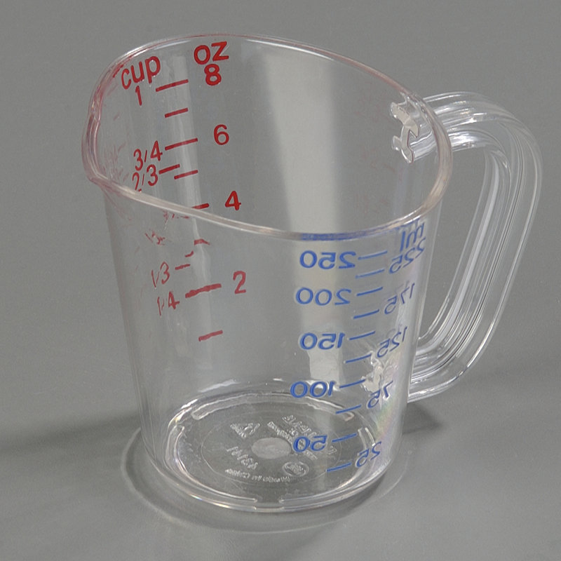 Tasse à mesurer en plastique 1 tasse Carlisle Food Service Products