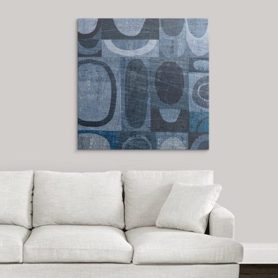 Modern Geometric " Modern Geometric Indigo And Navy I " by Michael Mullan