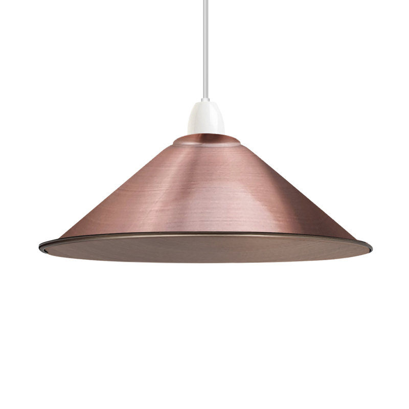 Vintage 10 cm H Cone Lamp Shade, Copper