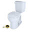 Entrada Two-Piece Round 1.28 GPF Universal Height Toilet with Seat and Wax Ring