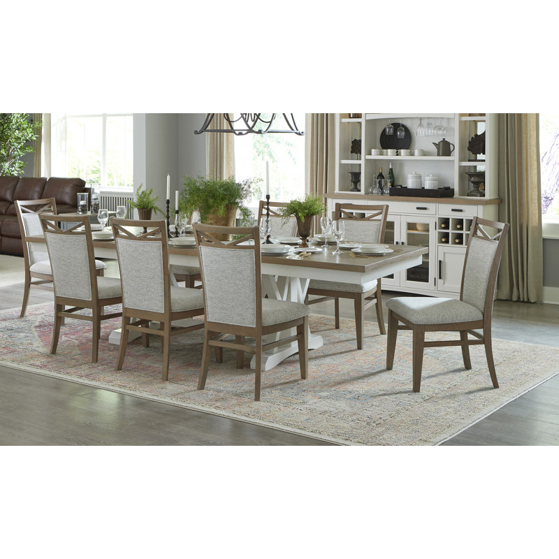 Stapleton 8 - Person Extendable Four Leg Dining Set