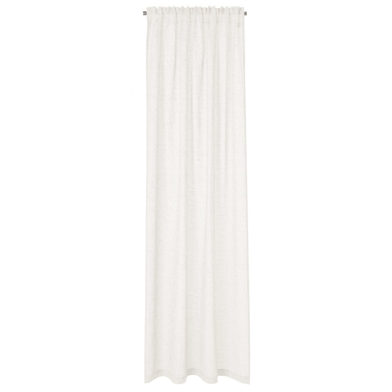 Bennet Room Darkening Curtain Single Panel, Wool White