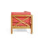 Mobilier de patio en bois rouge - et table basse, matériaux aquatiques, tissus d'apparence confortable, classique