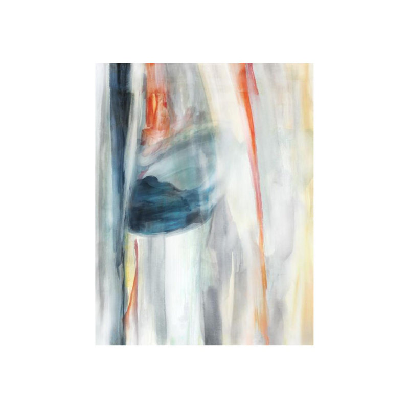 Elena Carlie " Colour Streams II " by Elena Carlie Painting Print, Image Brush Gel, 51" H x 40" W x 1.5" D