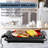 OVENTE Electric Indoor Grill with 15x10 Inch Non-Stick Cooking Surface, 1200W Fast Heat Up Power, Adjustable Temperature, Removable and Dishwasher Safe Grilling Plate and Drip Tray, Black GD1510NLB-66390239