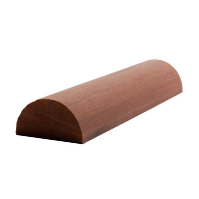 Half Round 1-3/8" Wide x 11/16" Moulding Trim. Unfinished