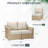  3-Piece Outdoor Furniture Set-497730543-497730541