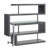 Buck II Clear Glass, Chrome High Gloss Finish Writing Desk With Spacious Shelf For Modern Workspaces-1252190414