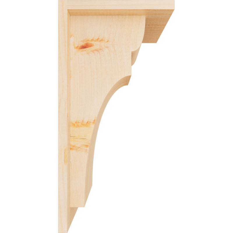 Yorkshire Yorktown avec plaque arrière, H 16 po x l 7,5 po x P 8 po, Sapin de Douglas, Lisse