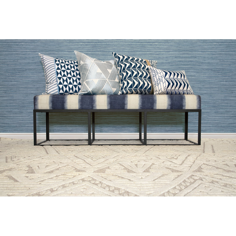 Bariloche Hand Woven Kilim Wool Geometric Area Rug, Runner 3' x 10'